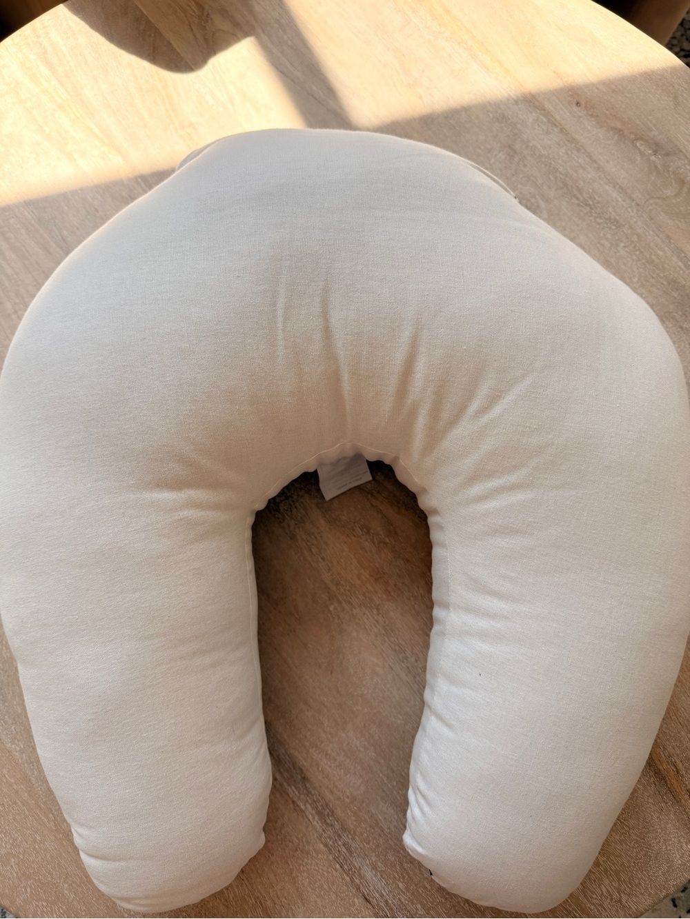Design Dua Organic Canvas Nursing & Infant Support Pillow w/ Cotton Ivory Cover - Picture 4 of 6